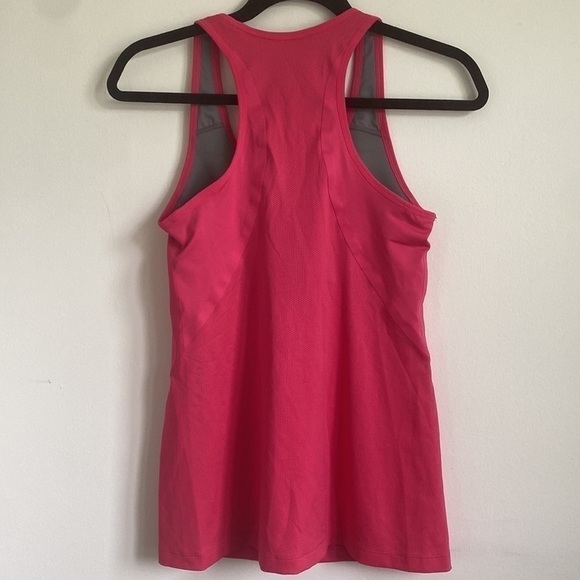 Nike Women Dri Fit Racerback Workout Tank Top • Hot Barbie Pink • M Medium - Picture 5 of 11